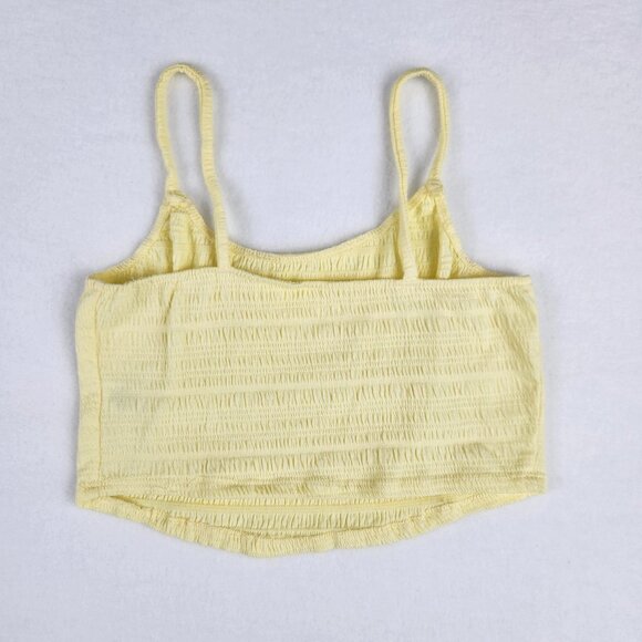 PacSun Pac Cares Womens Crop Top Size S Yellow - Picture 2 of 6